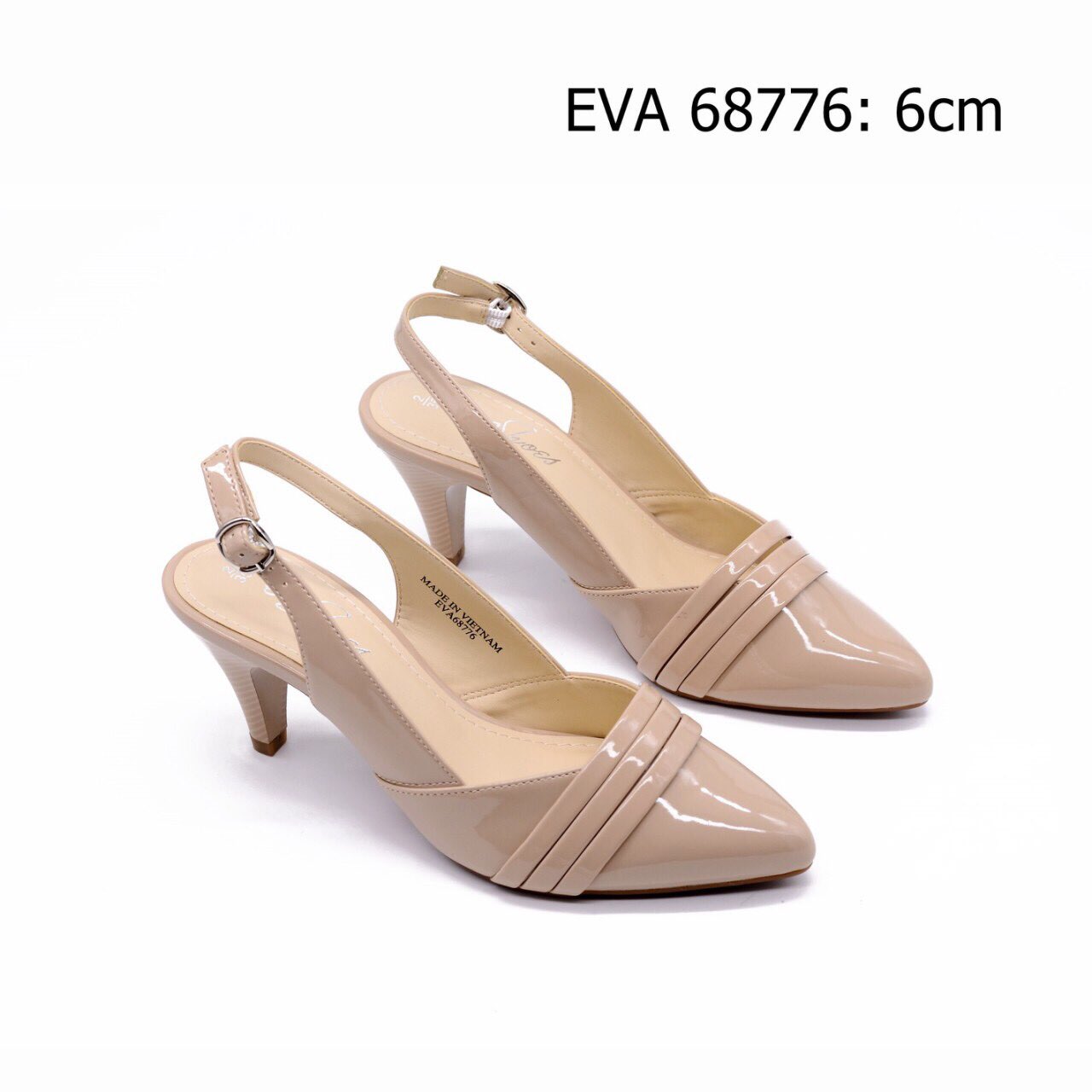 Giày công sở EVA68776 thiết kế quai hậu duyên dáng, nữ tính.